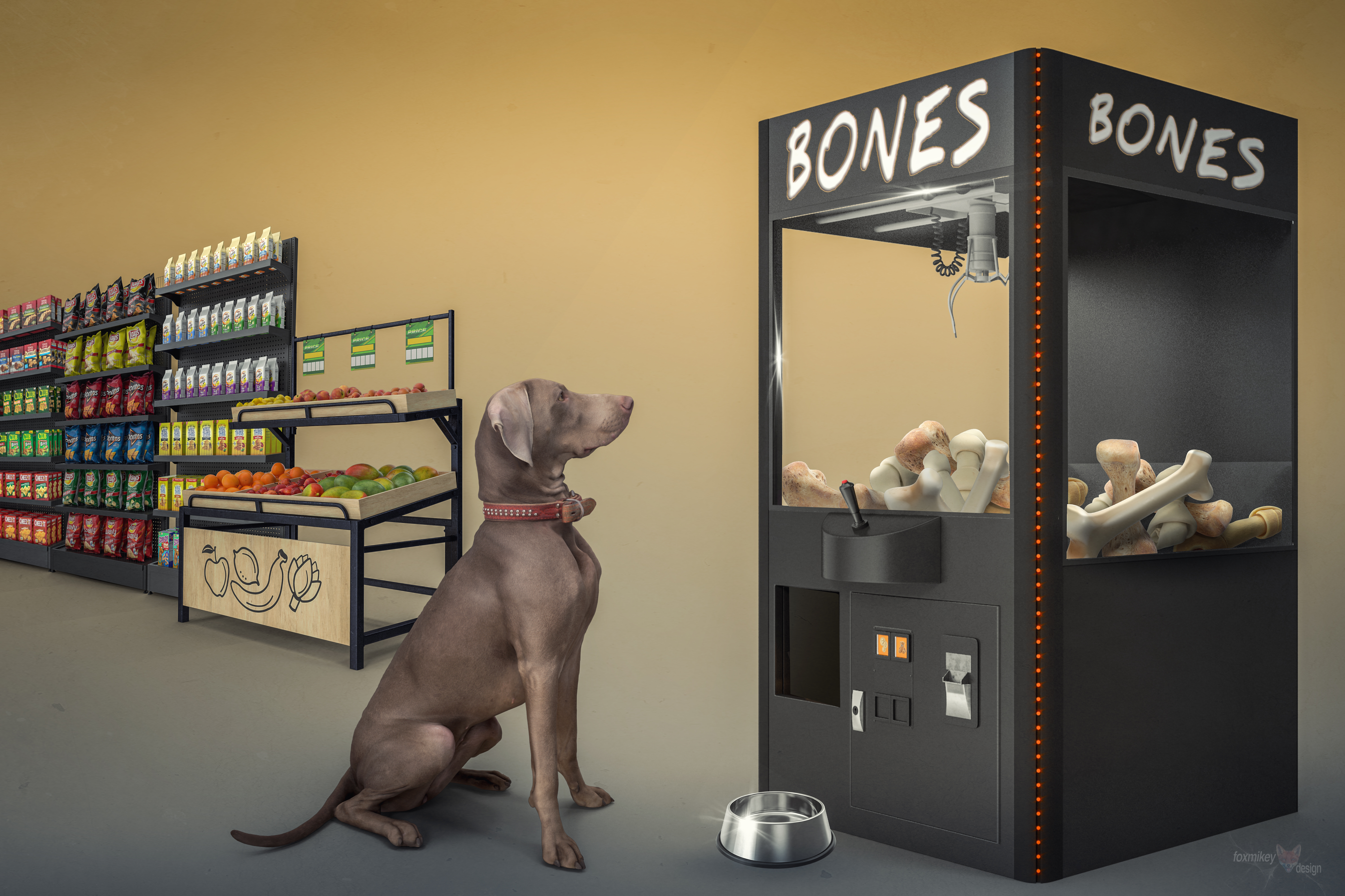 dog with bones-1